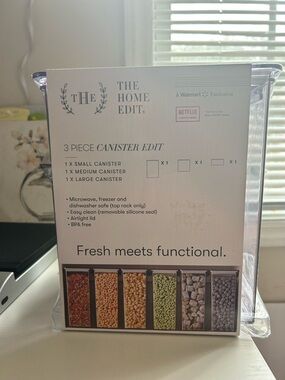 The Home Edit Clear Canister Set - Transparent